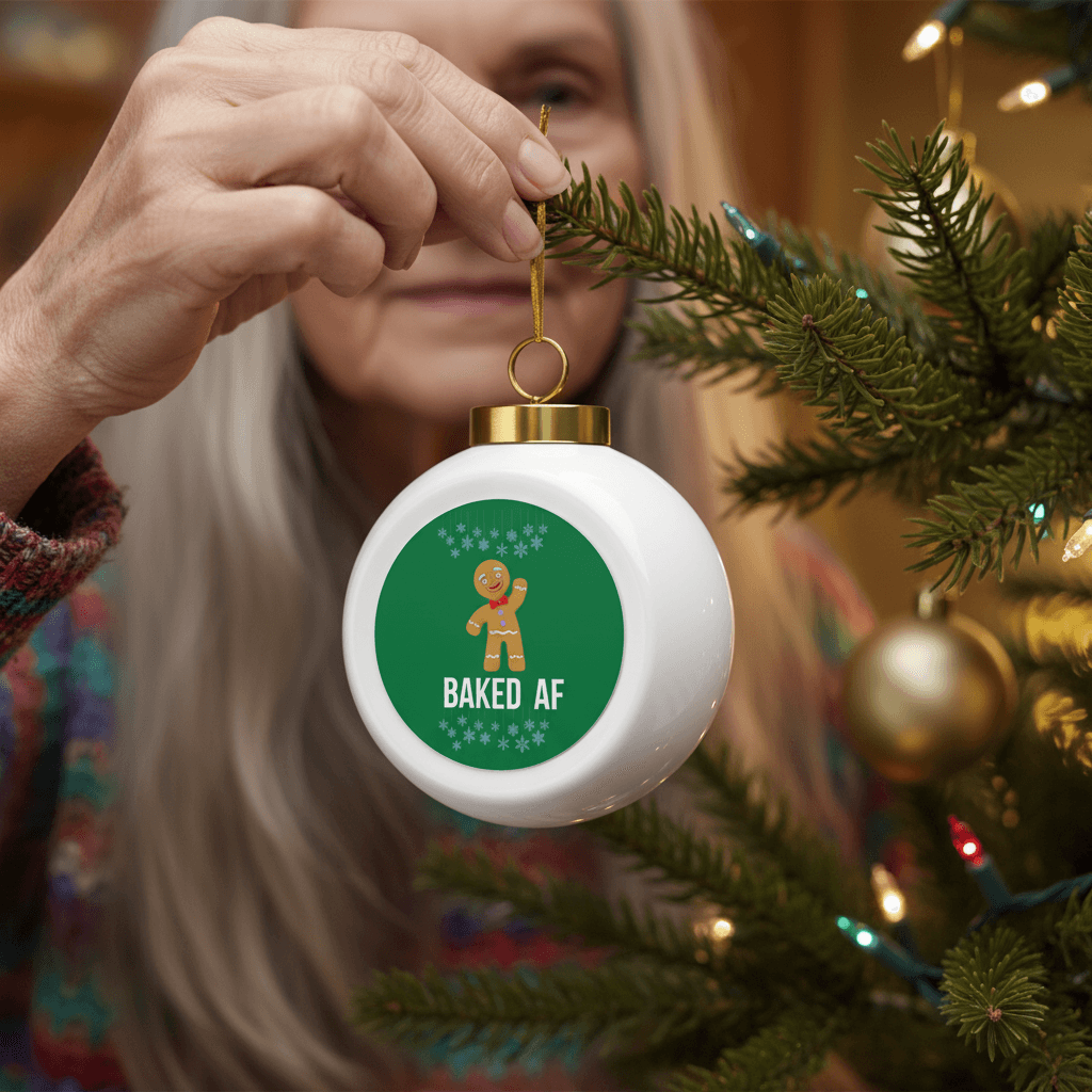 Baked AF Christmas Ornament