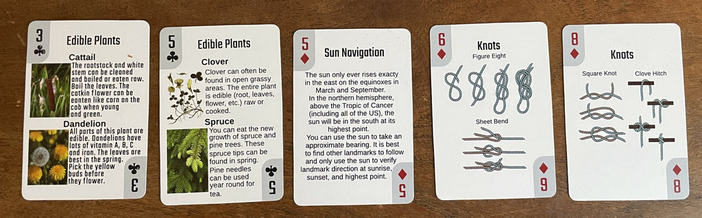 Life in a Pack Survival Playing Cards