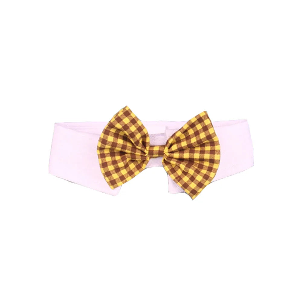 Adjustable Formal Puppy Dog Bowtie Collar Tuxedo Collar Neck Tie for Small Dogs and Cats Pet Party Wedding Grooming Costumes