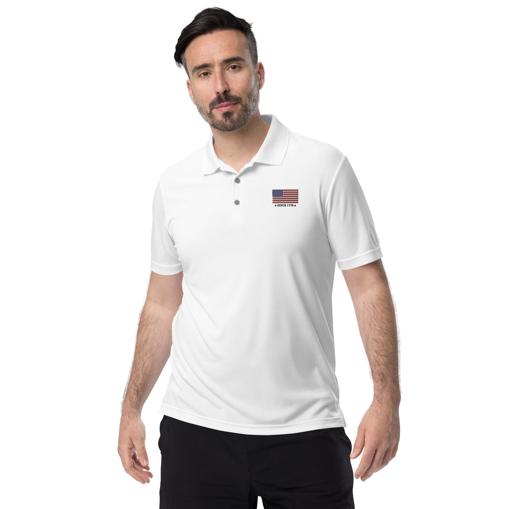 Walton & Johnson: American Flag Est. 1776 Polo