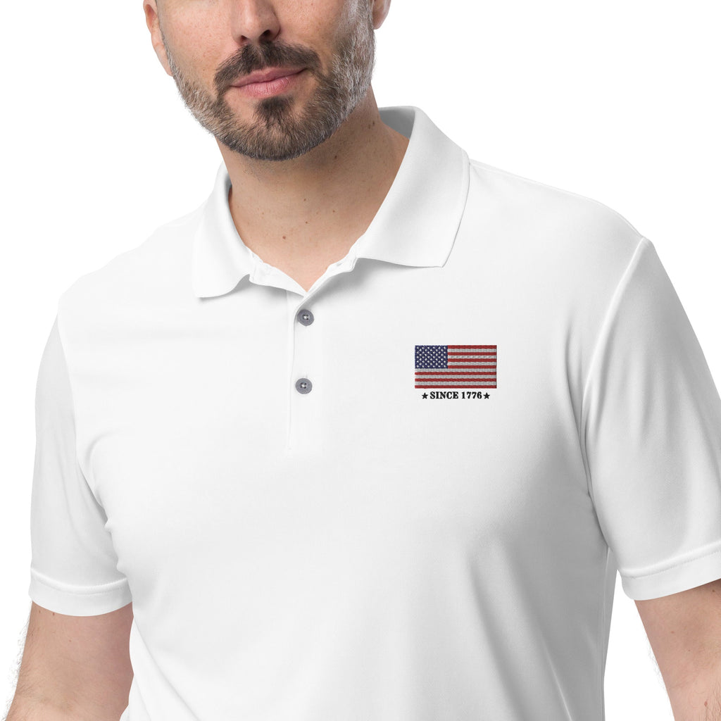 Walton & Johnson: American Flag Est. 1776 Polo
