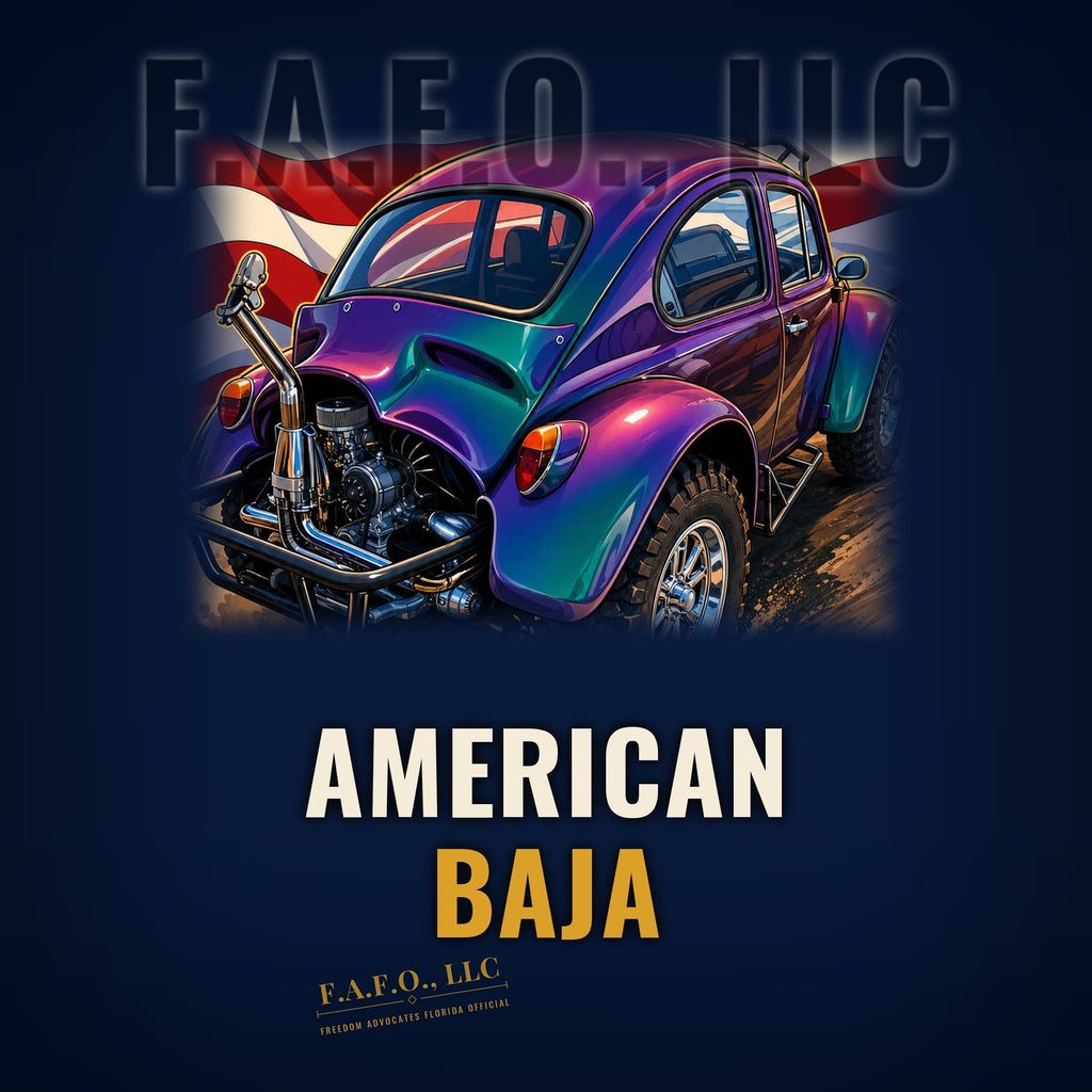 American Baja Bug cornhole throwing bag - Freedom Advocates Florida Official, LLC