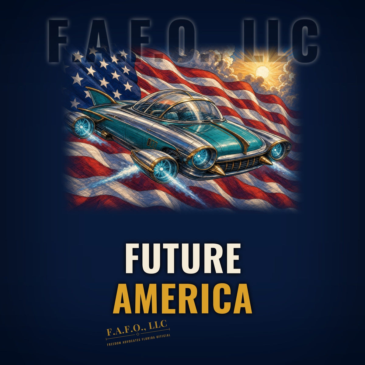 Future America cornhole throwing bag - Freedom Advocates Florida Official, LLC