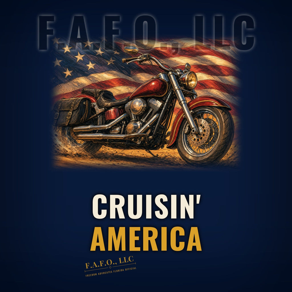 Cruisin' America cornhole throwing bag - Freedom Advocates Florida Official, LLC