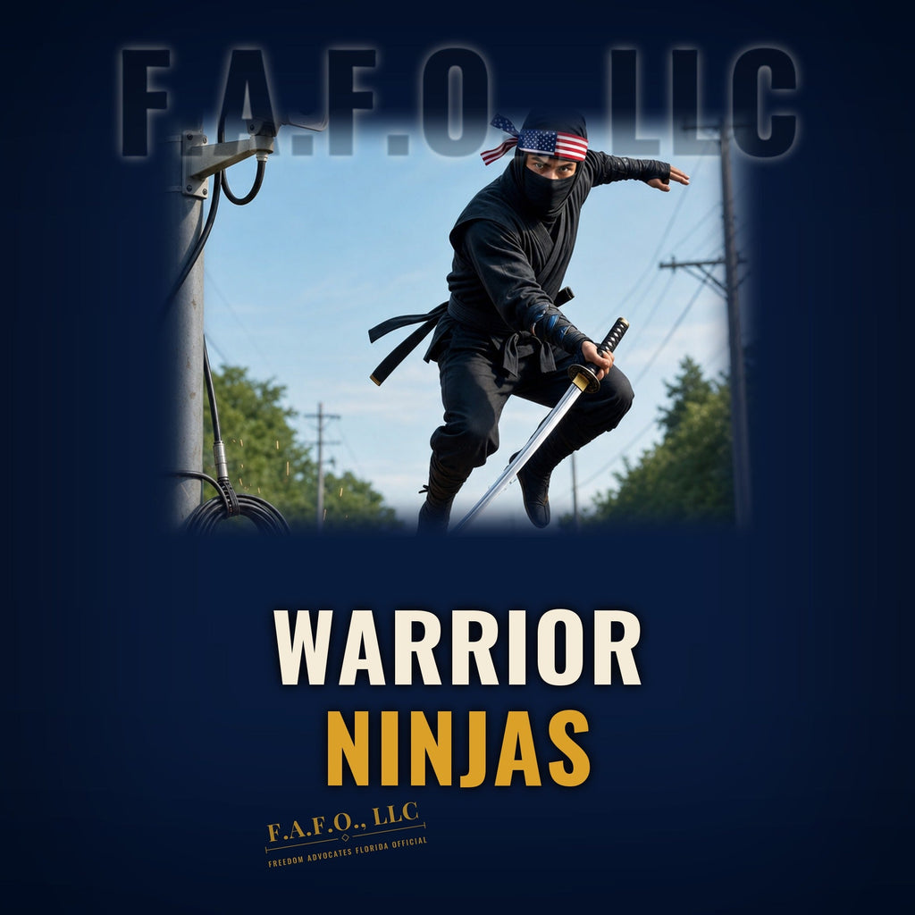 True American Warrior Ninjas cornhole throwing bag - Freedom Advocates Florida Official, LLC