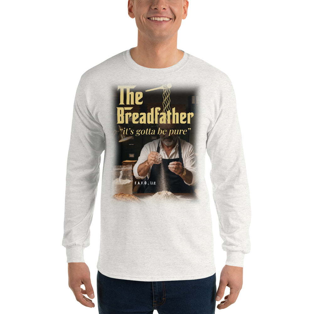 The Breadfather, It's Gotta Be Pure — Long Sleeve Tee, Ash