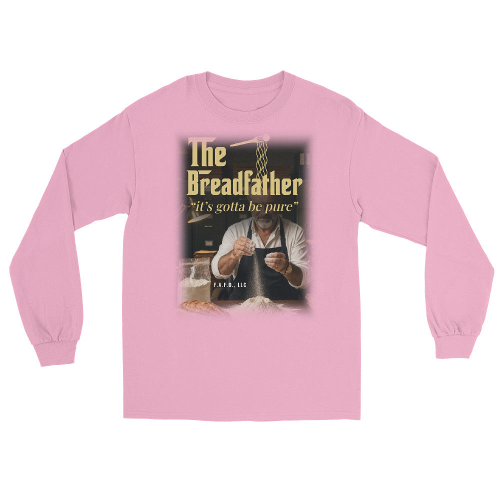 The Breadfather, It's Gotta Be Pure — Long Sleeve Tee, Light Pink