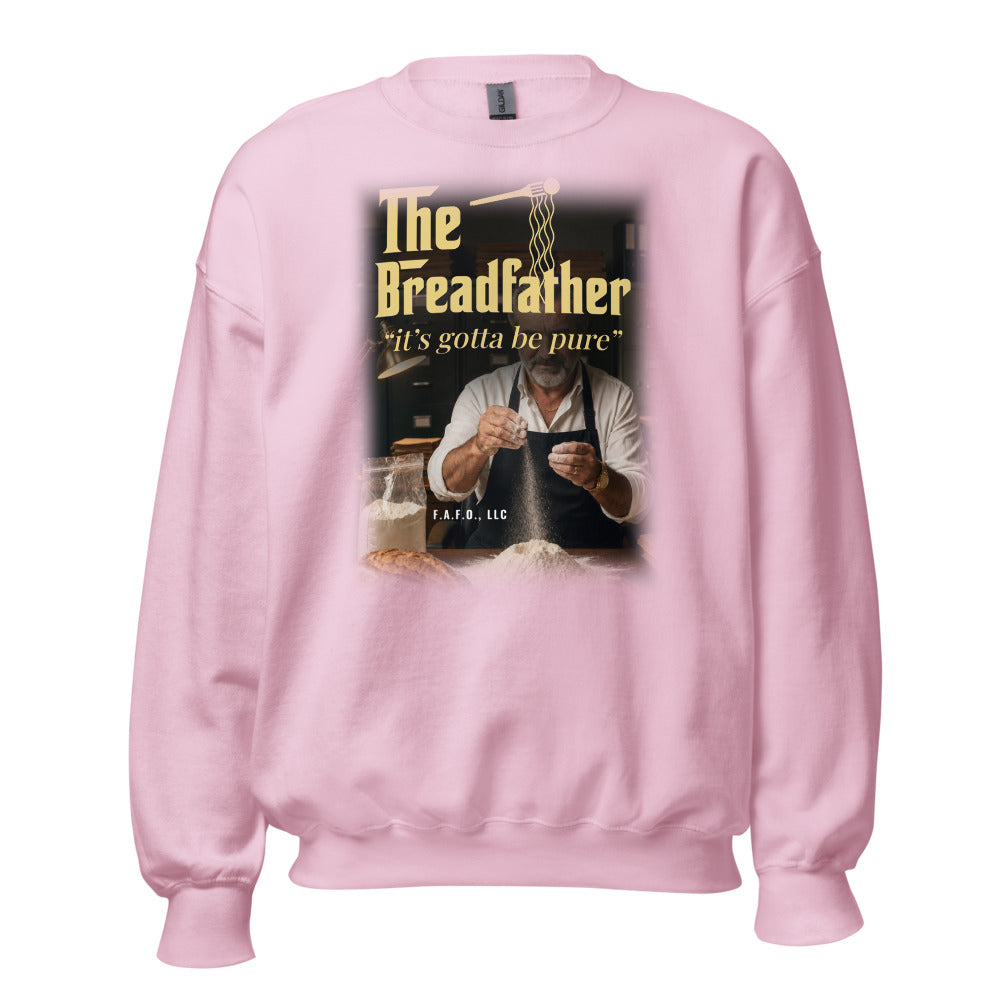 The Breadfather, It's Gotta Be Pure — Sweatshirt, Light Pink