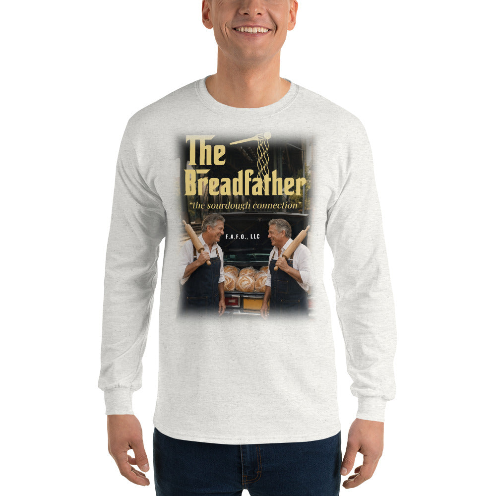 The Breadfather, The Sourdough Connection — Long Sleeve Tee, Ash