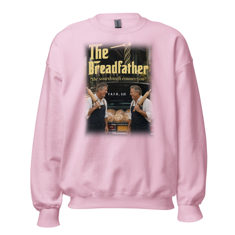 The Breadfather, The Sourdough Connection — Sweatshirt, Light Pink