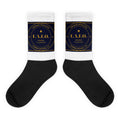 F.A.F.O. Badge printed on sublimated crew socks - Freedom Advocates Florida Official, LLC