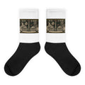 The Fed vs The Treasury printed on sublimated crew socks - Freedom Advocates Florida Official, LLC