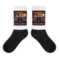 Happy Halloween, Justice Direct printed on sublimated crew socks - Freedom Advocates Florida Official, LLC