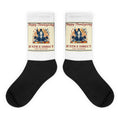 Happy Thanksgiving, Justice Direct printed on sublimated crew socks - Freedom Advocates Florida Official, LLC