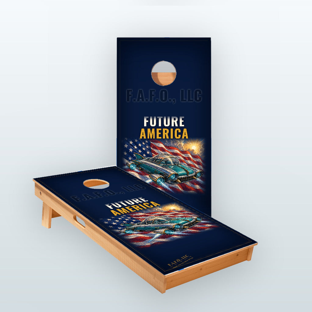 Future America Custom Star 2x4 regulation cornhole board set, 9-ply Baltic birch - Freedom Advocates Florida Official, LLC