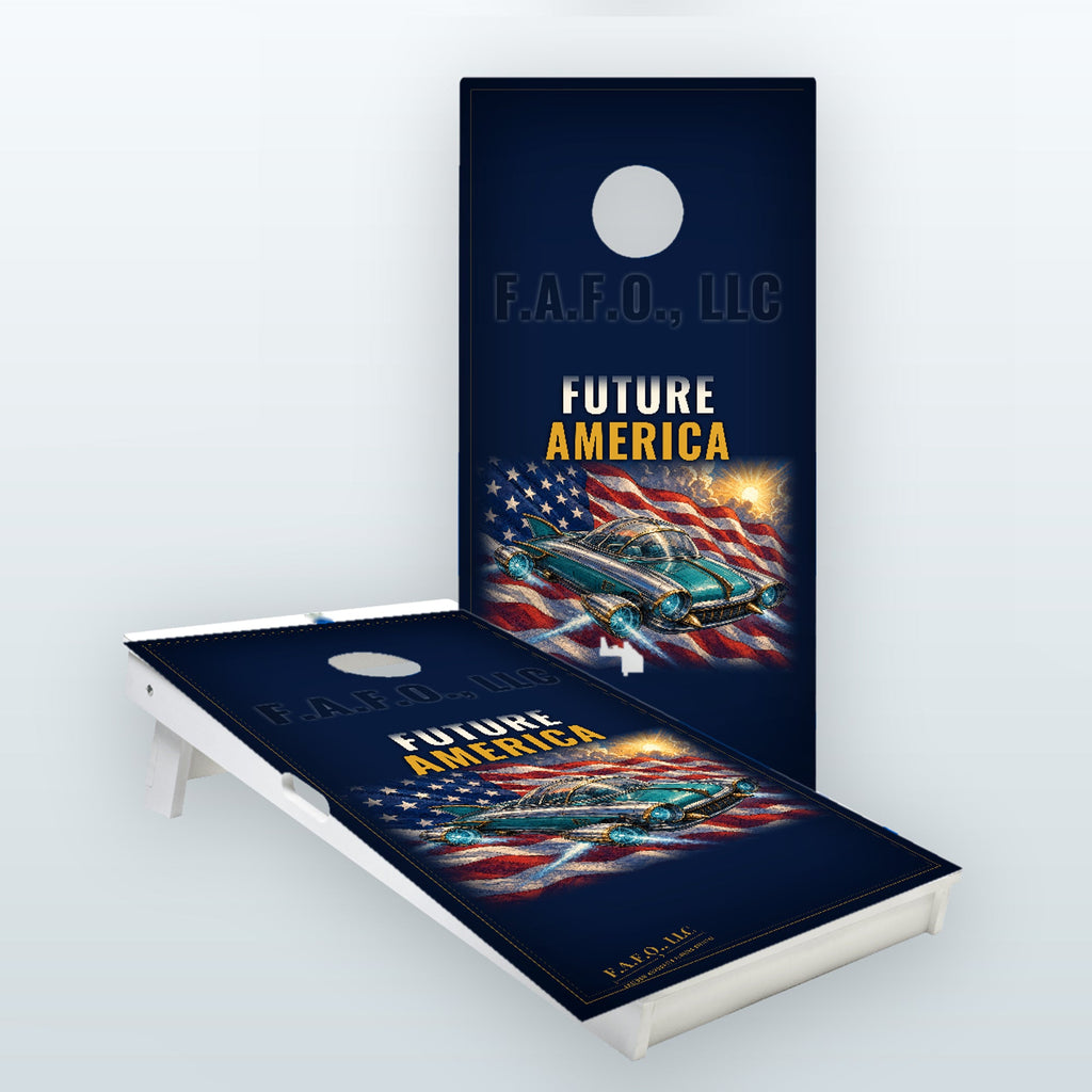 Future America Custom All-Weather 2x4 regulation cornhole board set, Versatex PVC - Freedom Advocates Florida Official, LLC