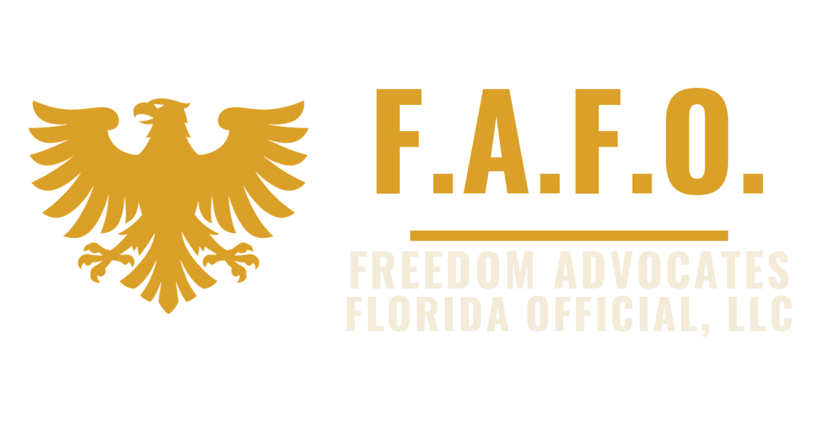 F.A.F.O. Crest — Printed Cap — Freedom Advocates Florida Official, LLC