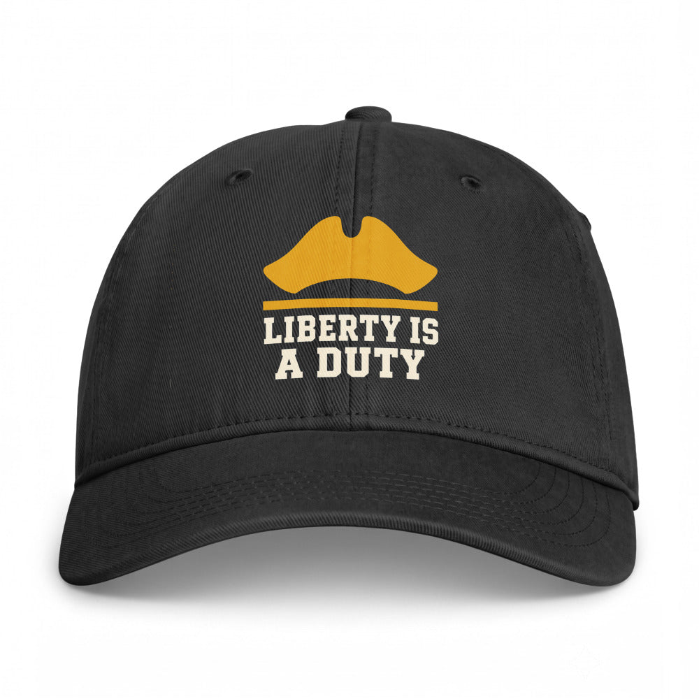 The Founders on a Black Closed-Back Washed Cap - coastal washed closed-back cap, direct-to-film print - Freedom Advocates Florida Official, LLC