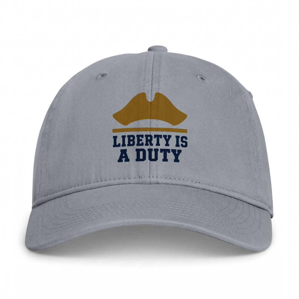 The Founders on a Granite Closed-Back Washed Cap - coastal washed closed-back cap, direct-to-film print - Freedom Advocates Florida Official, LLC