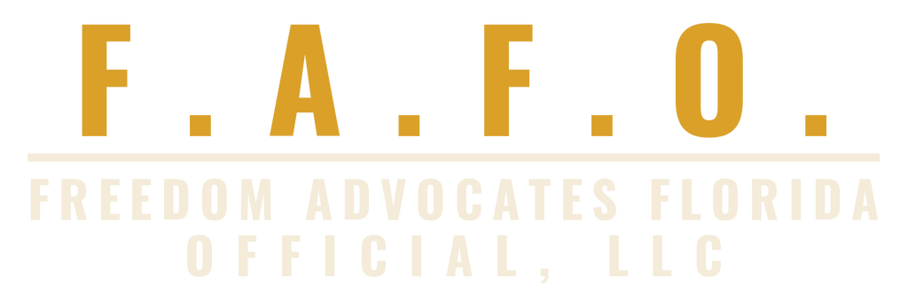 F.A.F.O. embroidery mark - Yupoong 6606 trucker cap - Freedom Advocates Florida Official, LLC