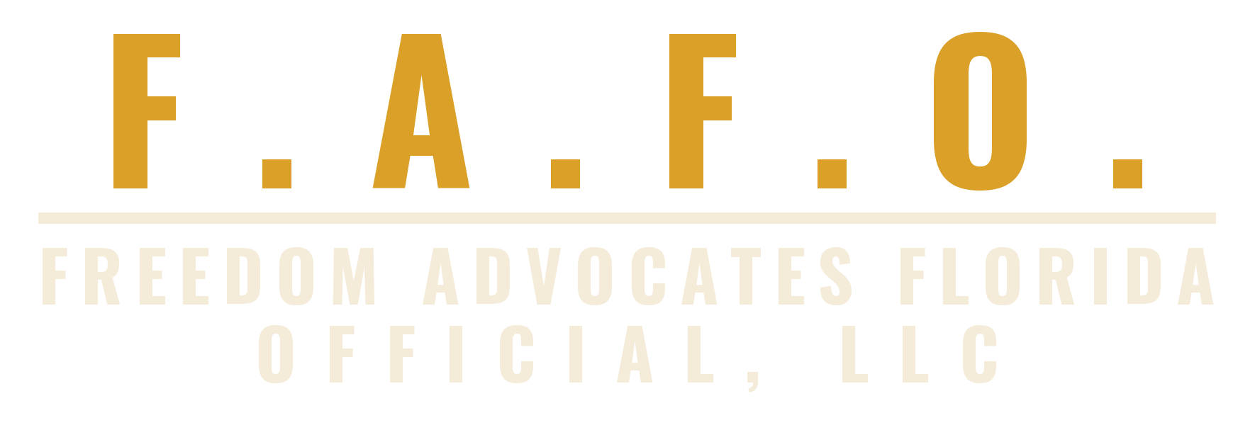F.A.F.O. embroidery mark - Yupoong 6606 trucker cap - Freedom Advocates Florida Official, LLC