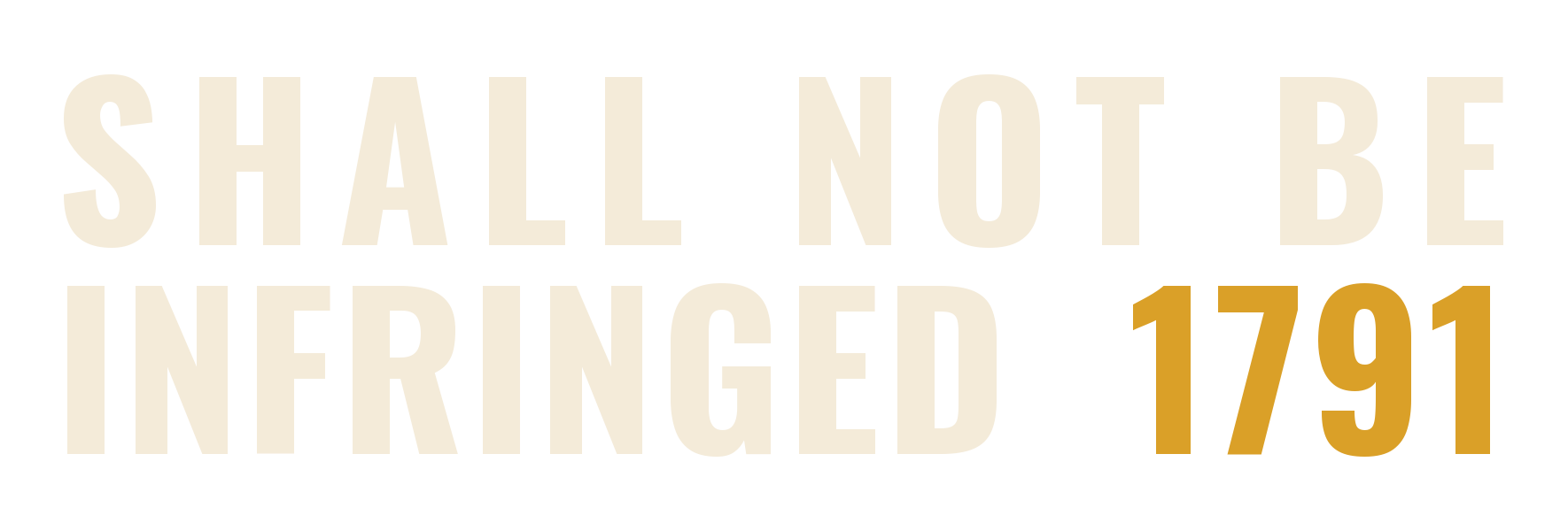 Shall Not Be Infringed 1791 embroidery mark - Yupoong 6606 trucker cap - Freedom Advocates Florida Official, LLC