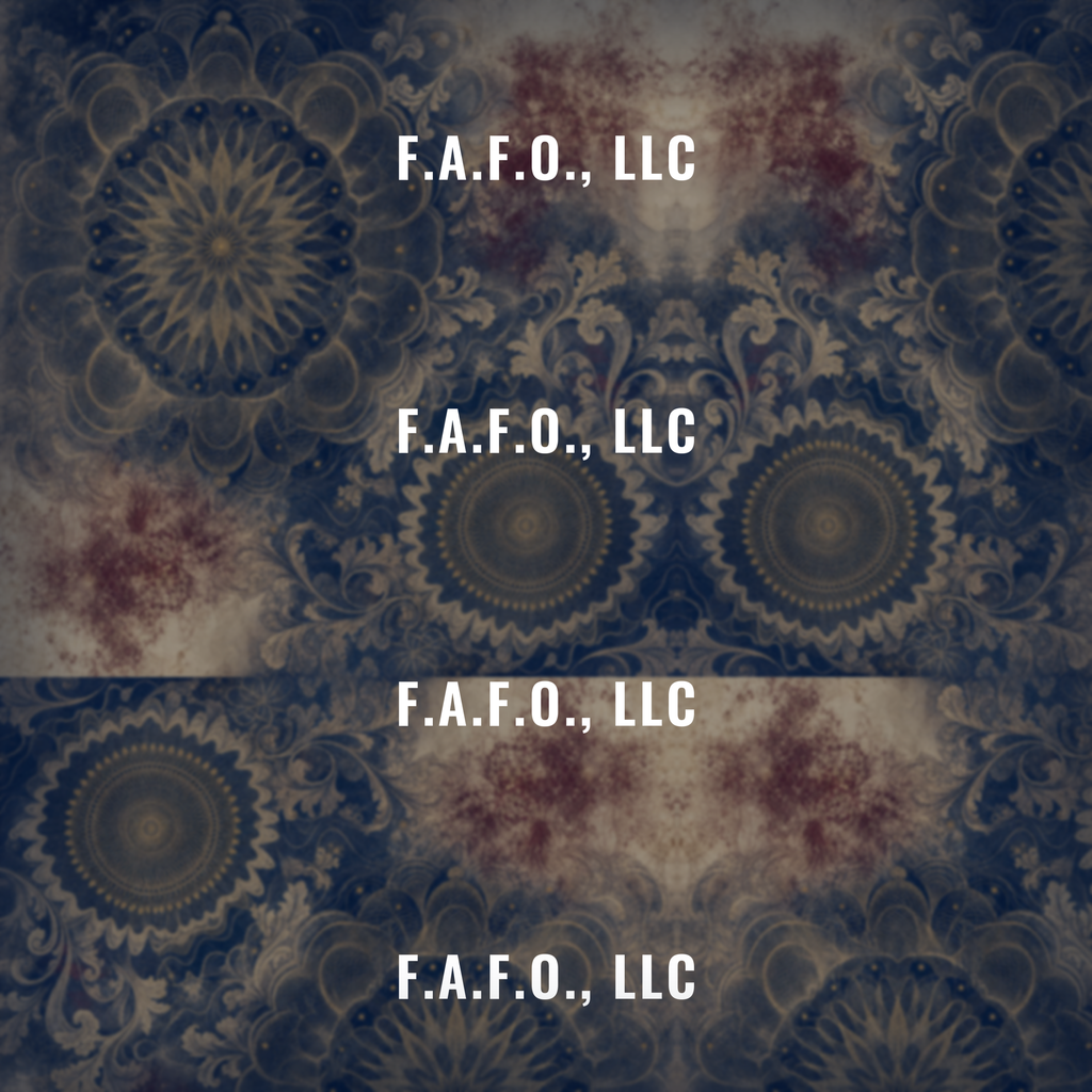F.A.F.O., LLC full-wrap shoe tongue print panel (2250x2250, 150 dpi)