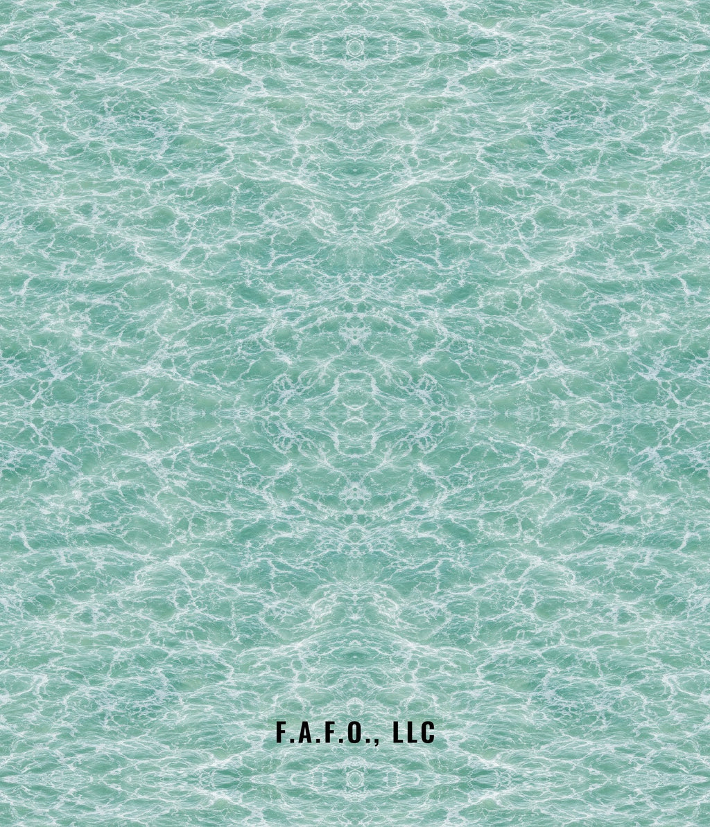 Plain Seafoam all-over fishing shirt back panel, pattern only - Freedom Advocates Florida Official, LLC
