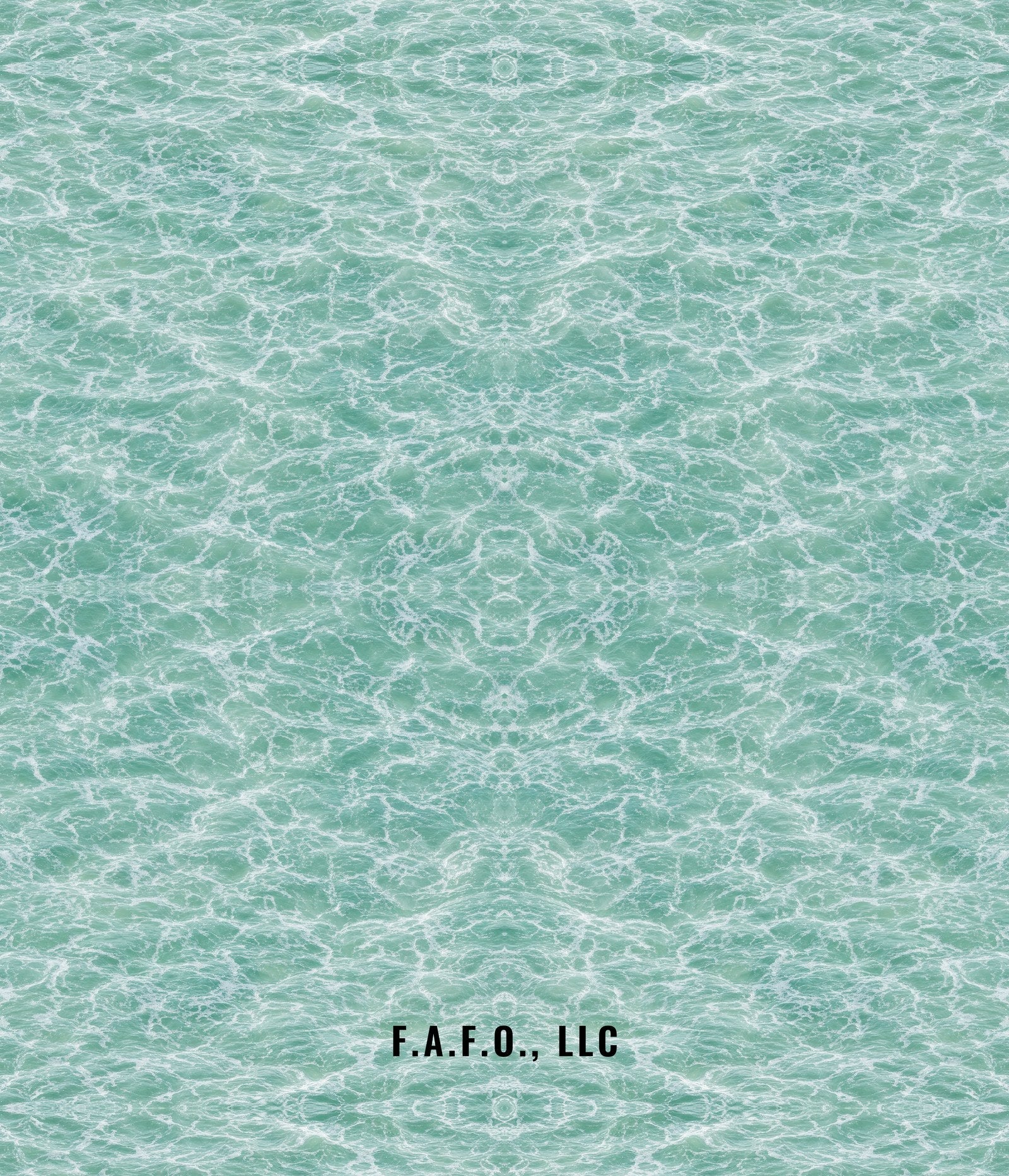 Plain Seafoam all-over fishing shirt back panel, pattern only - Freedom Advocates Florida Official, LLC
