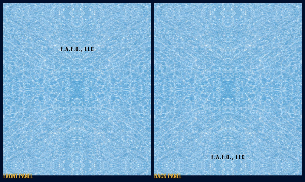 Plain Sky all-over fishing shirt, front and back panels, pattern only - Freedom Advocates Florida Official, LLC