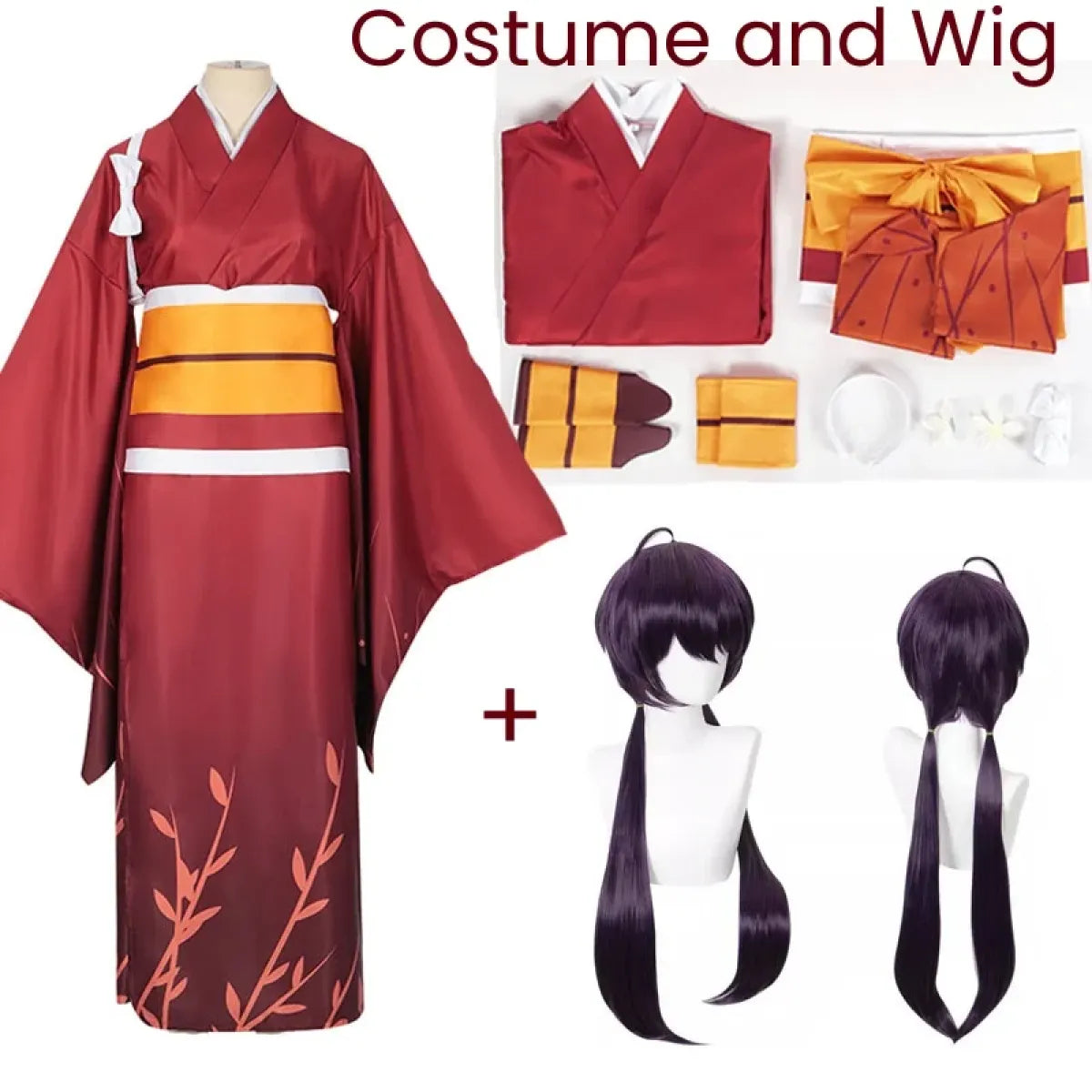 Izumi Kyouka Cosplay Costume – Bungou Stray Dogs Kimono with Wig