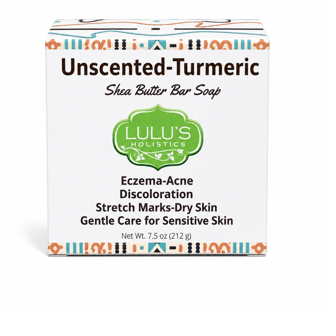 Unscented Turmeric Shea Butter Bar Soap – Gentle Brightening Cleanse