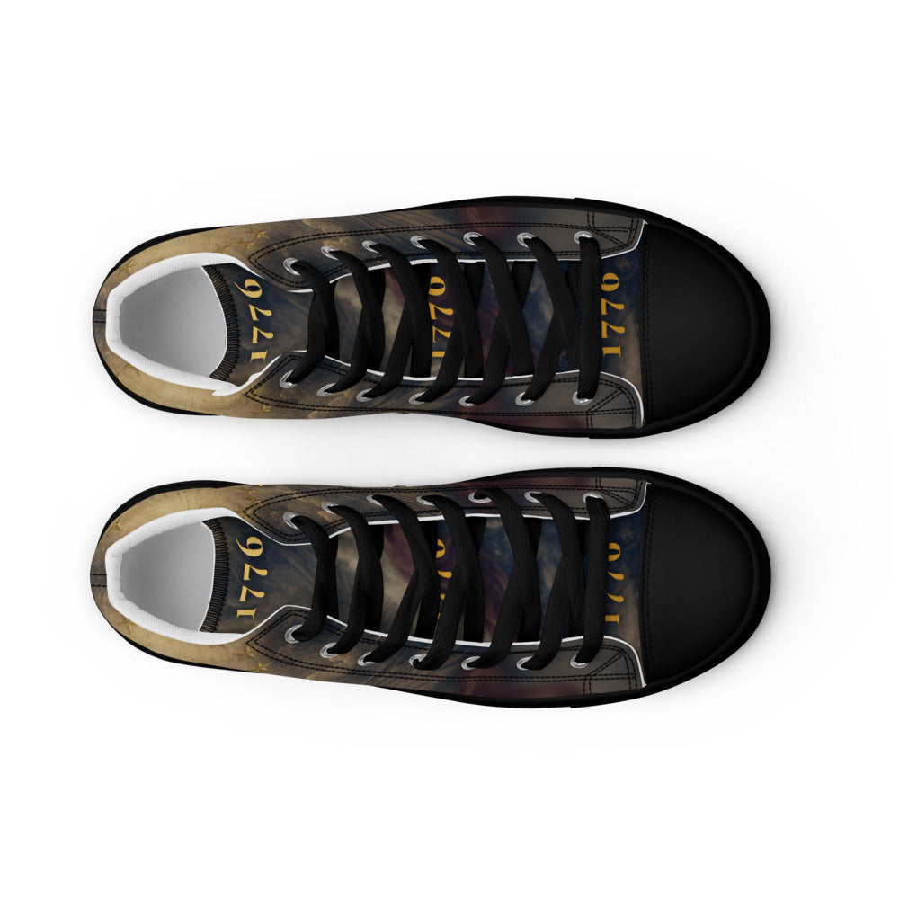 F.A.F.O. full-wrap high-top shoe mockup - top-down pair