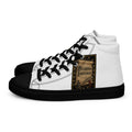 The Declaration of Independence 1776 printed on black high-top canvas shoes - Freedom Advocates Florida Official, LLC