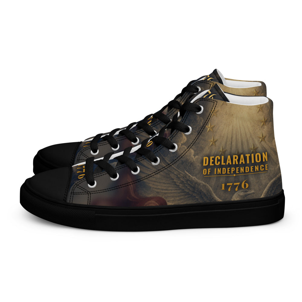 F.A.F.O. full-wrap high-top shoe mockup - left shoe, outer side