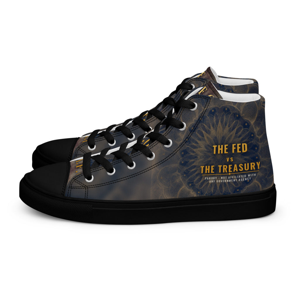 F.A.F.O. full-wrap high-top shoe mockup - left shoe, outer side