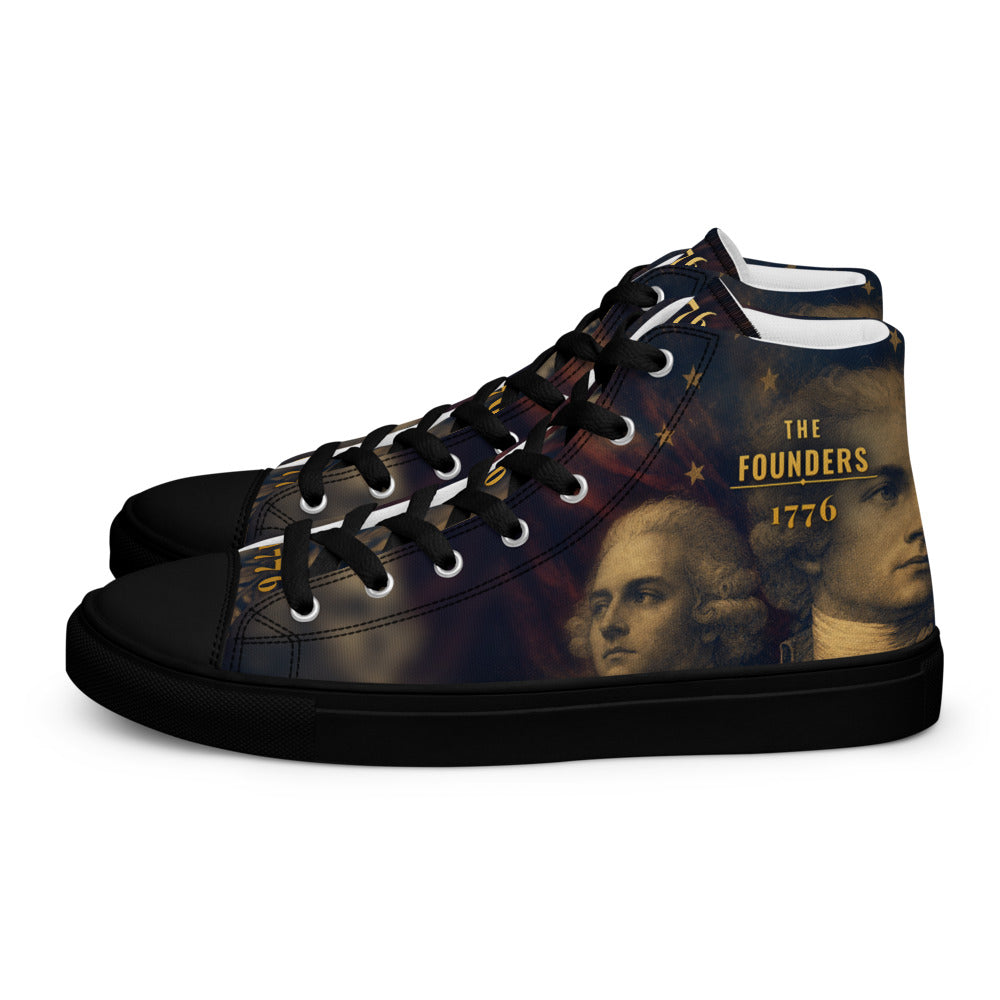 F.A.F.O. full-wrap high-top shoe mockup - left shoe, outer side