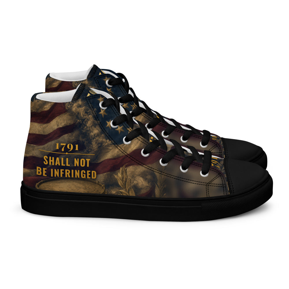 F.A.F.O. full-wrap high-top shoe mockup - right shoe, outer side