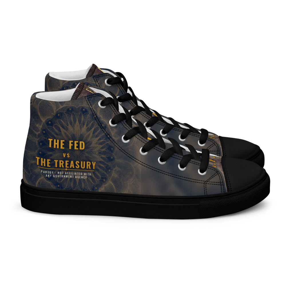 F.A.F.O. full-wrap high-top shoe mockup - right shoe, outer side