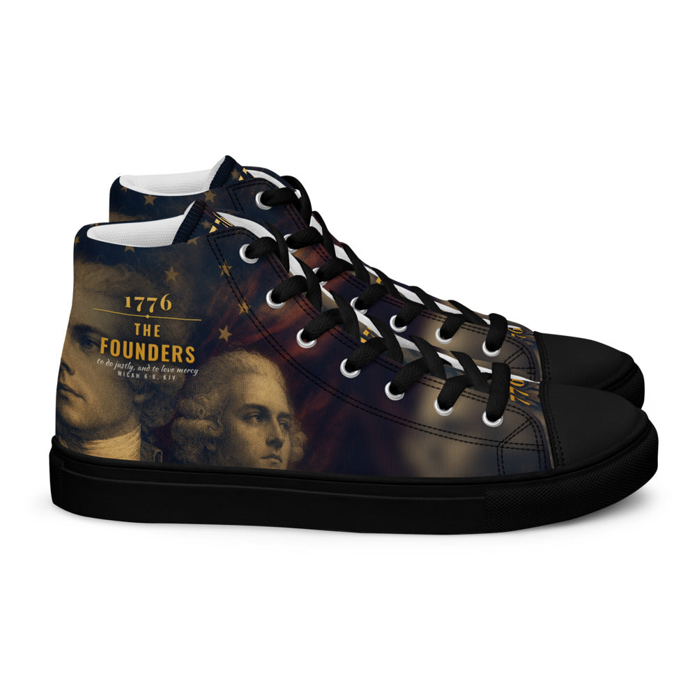 F.A.F.O. full-wrap high-top shoe mockup - right shoe, outer side