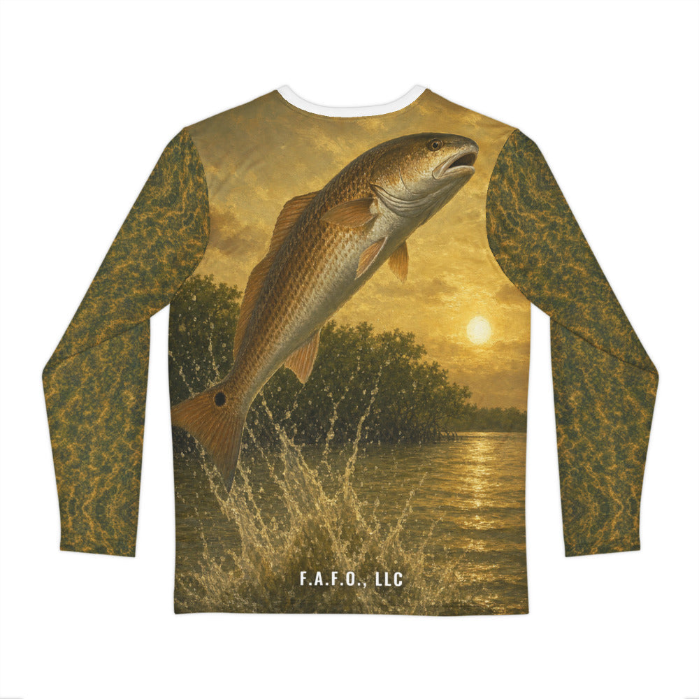 florida-inshore shirt back mockup, company name with soft drop shadow