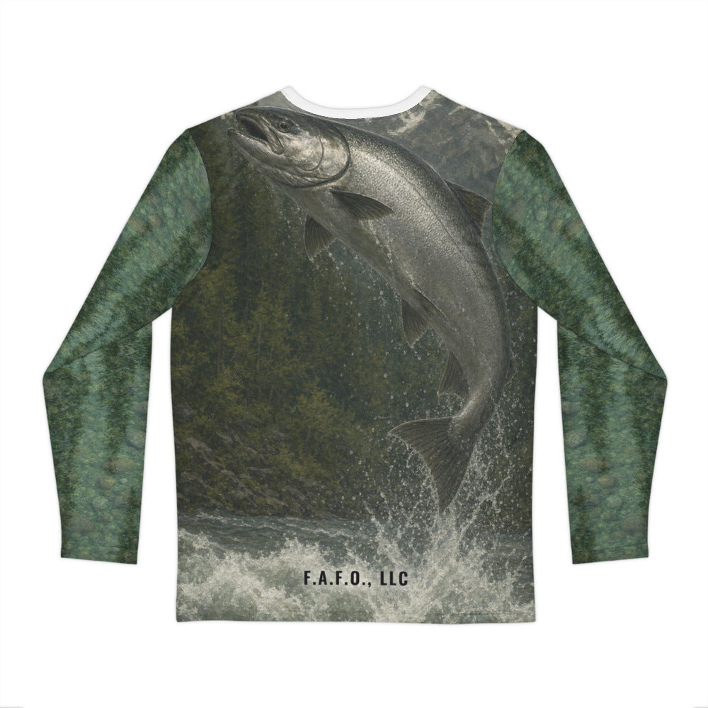 pacific-northwest shirt back mockup, company name with soft drop shadow