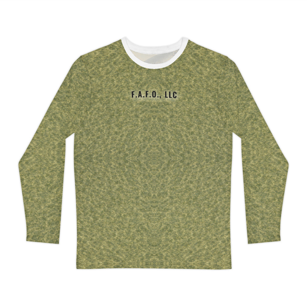 texas-gulf shirt front mockup, company name with soft drop shadow