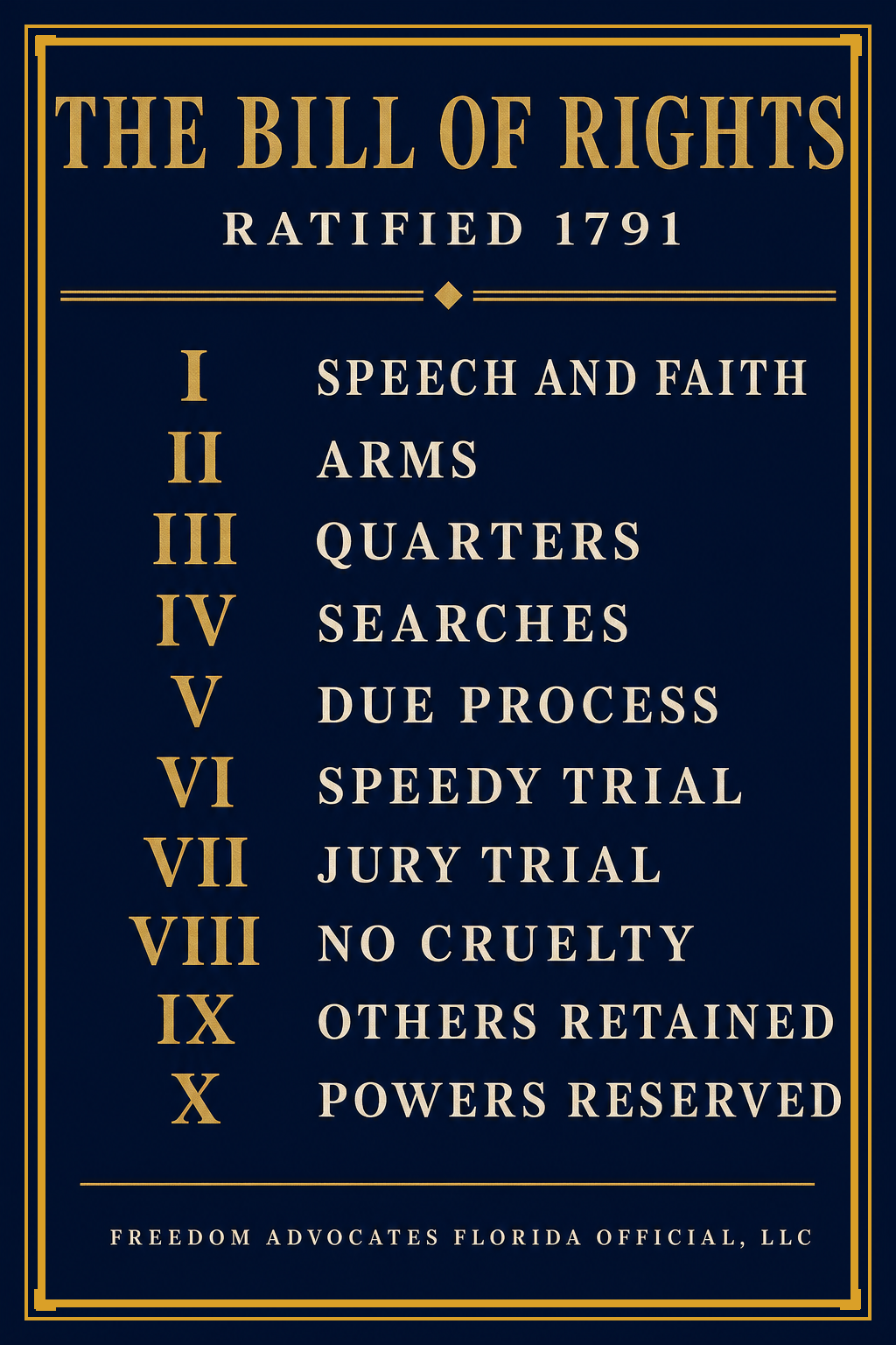 The Bill of Rights 1791 design, all-over printed socks - Freedom Advocates Florida Official, LLC