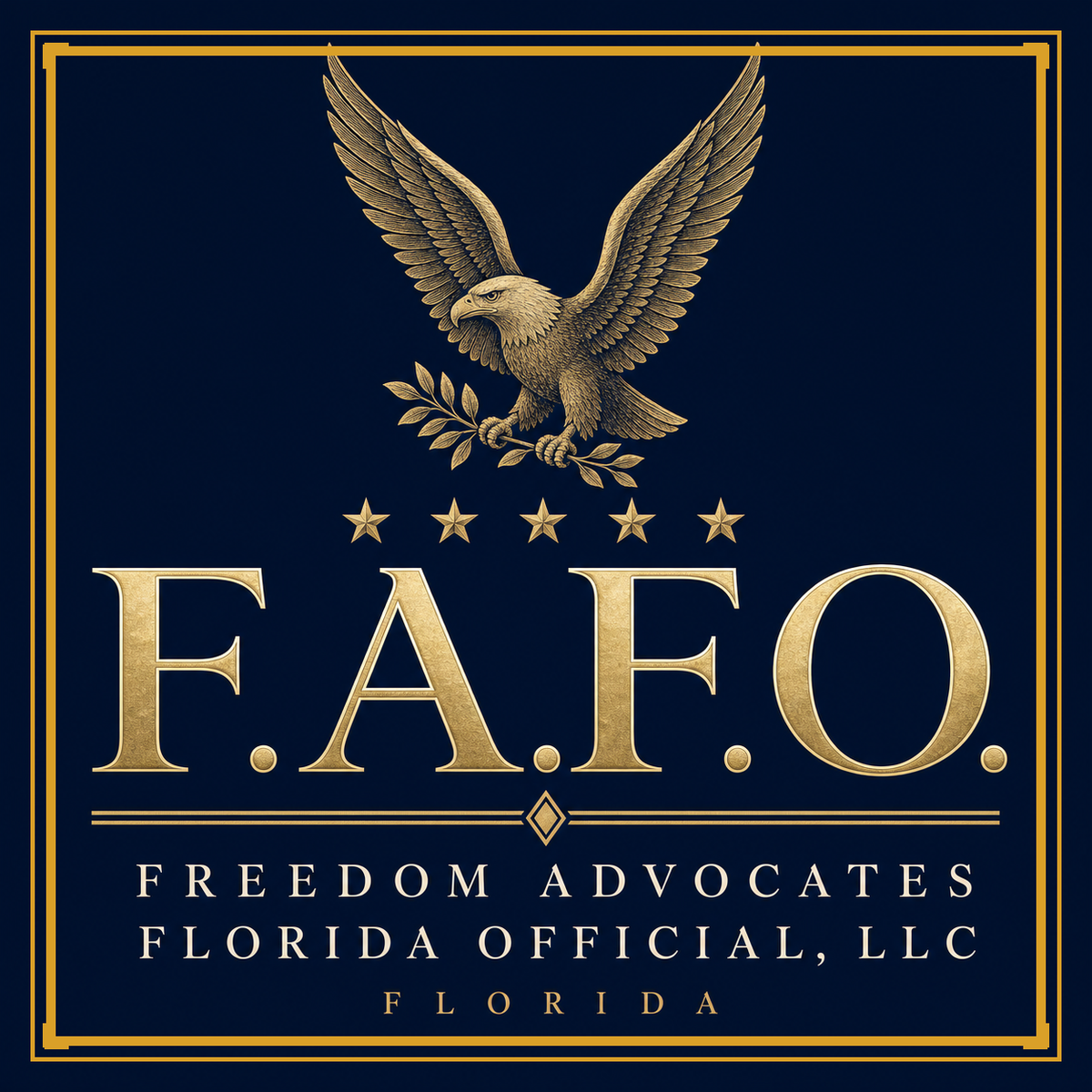 F.A.F.O. Crest design, all-over printed socks - Freedom Advocates Florida Official, LLC