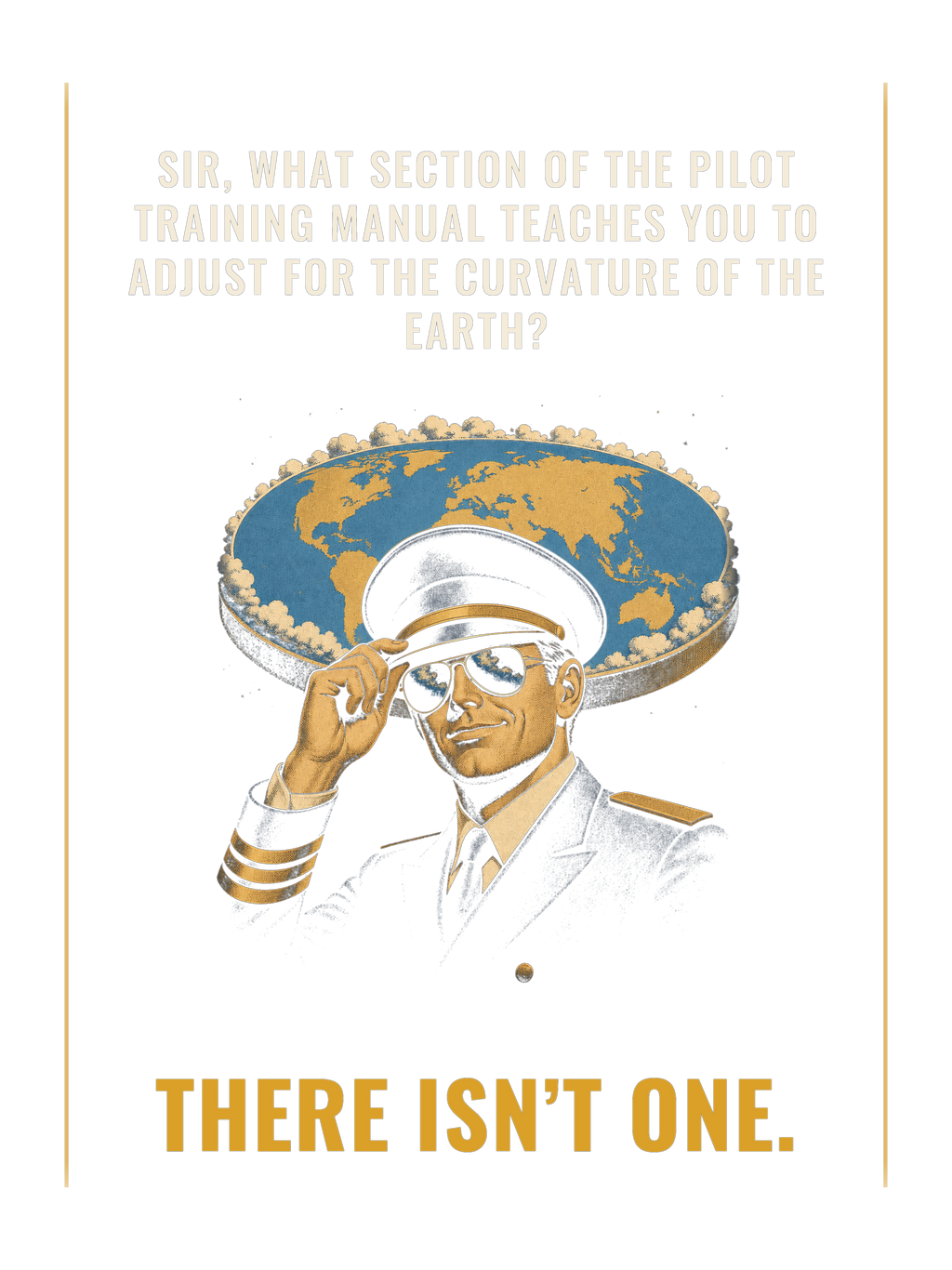 flat earth print art - Freedom Advocates Florida Official, LLC