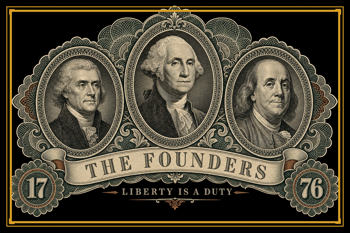 The Founders design, all-over printed socks - Freedom Advocates Florida Official, LLC