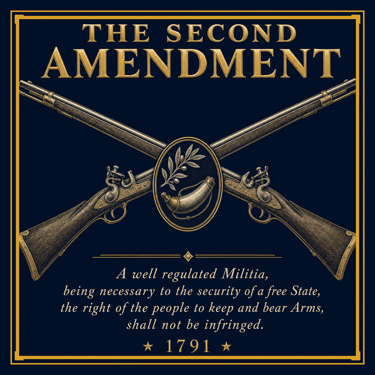 The Second Amendment 1791 design, all-over printed socks - Freedom Advocates Florida Official, LLC