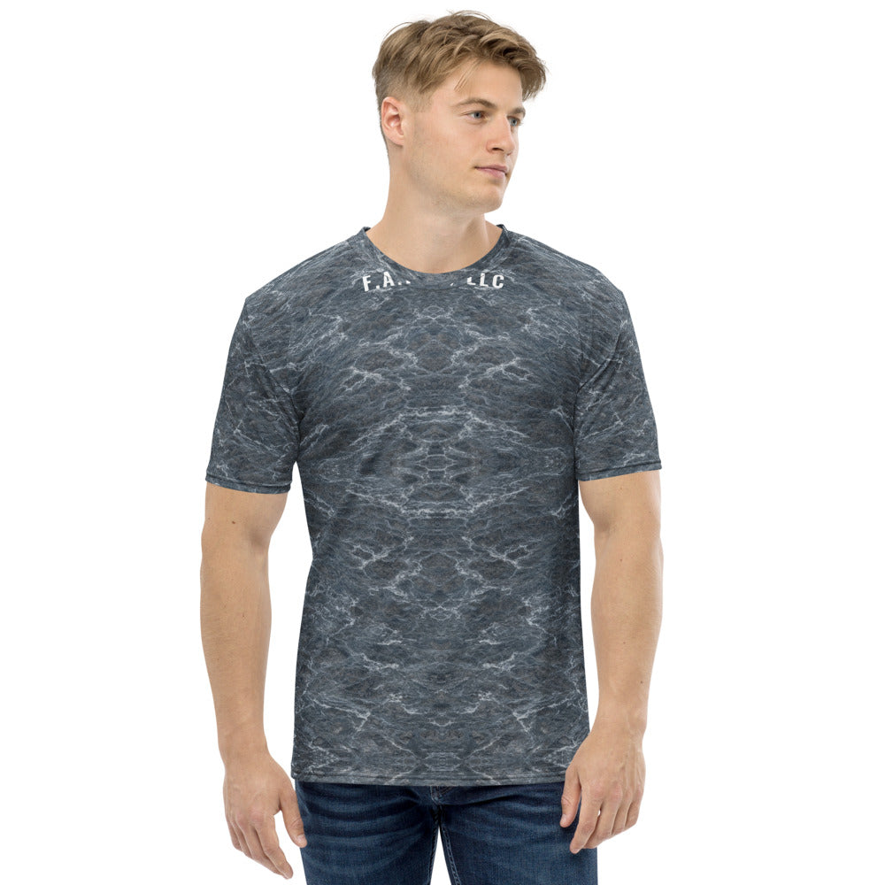 Atlantic Northeast Fishing Shirt (Short Sleeve) — Striped bass - front view - real Printful mockup - Freedom Advocates Florida Official, LLC