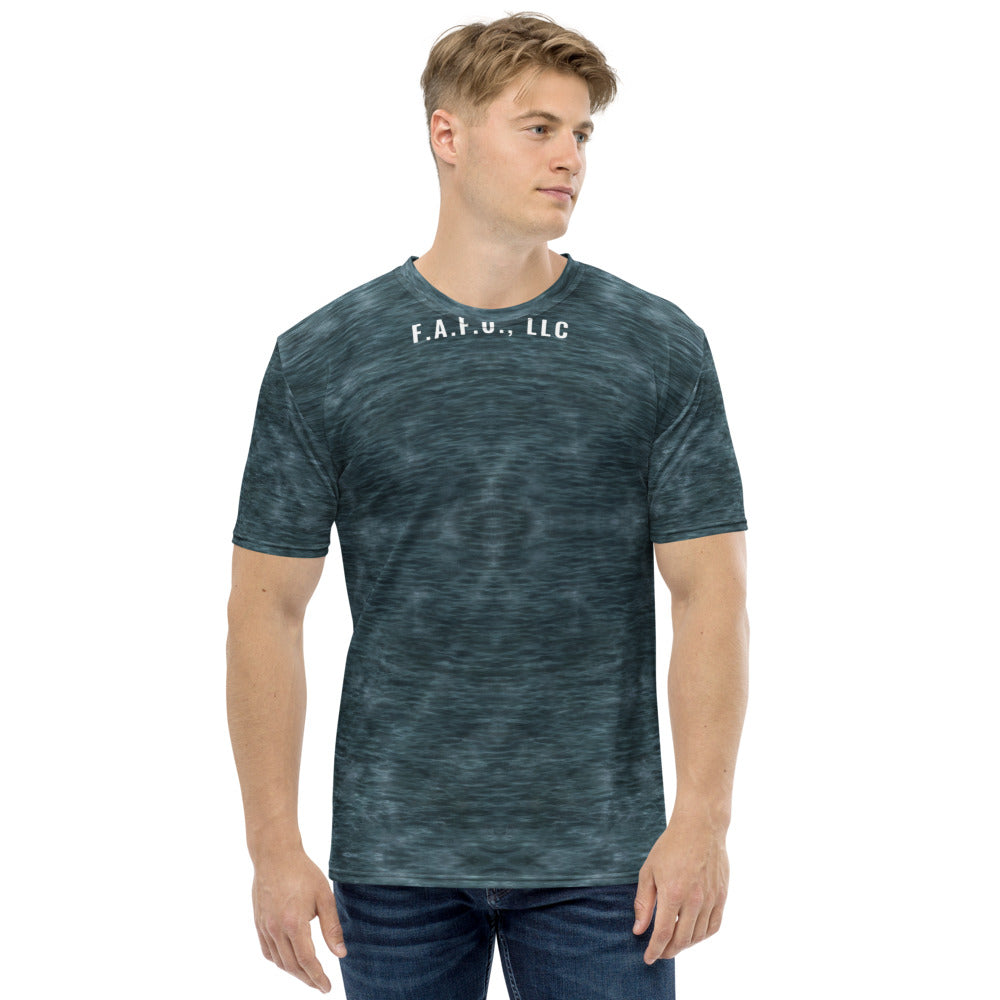 Great Lakes Fishing Shirt (Short Sleeve) — Walleye - front view - real Printful mockup - Freedom Advocates Florida Official, LLC